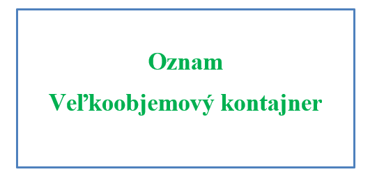 Kontajner na veľkoobjemový odpad 