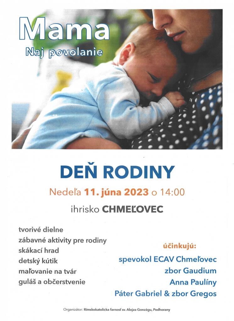 Oznam Farského úradu v Podhoranoch
