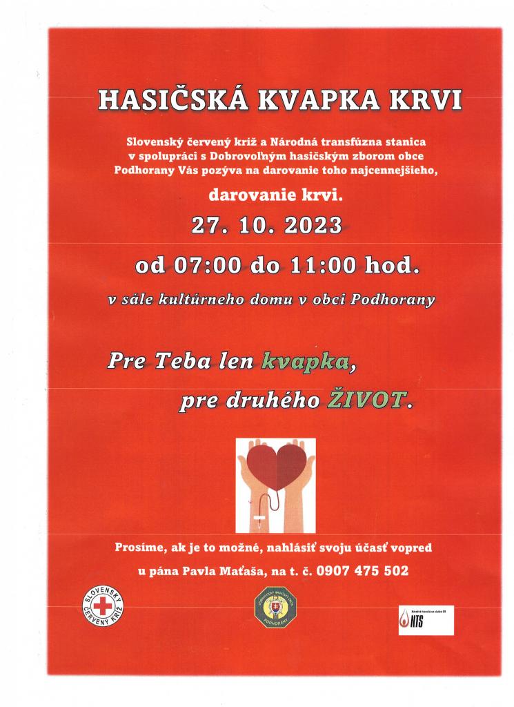 Hasičská kvapka krvi