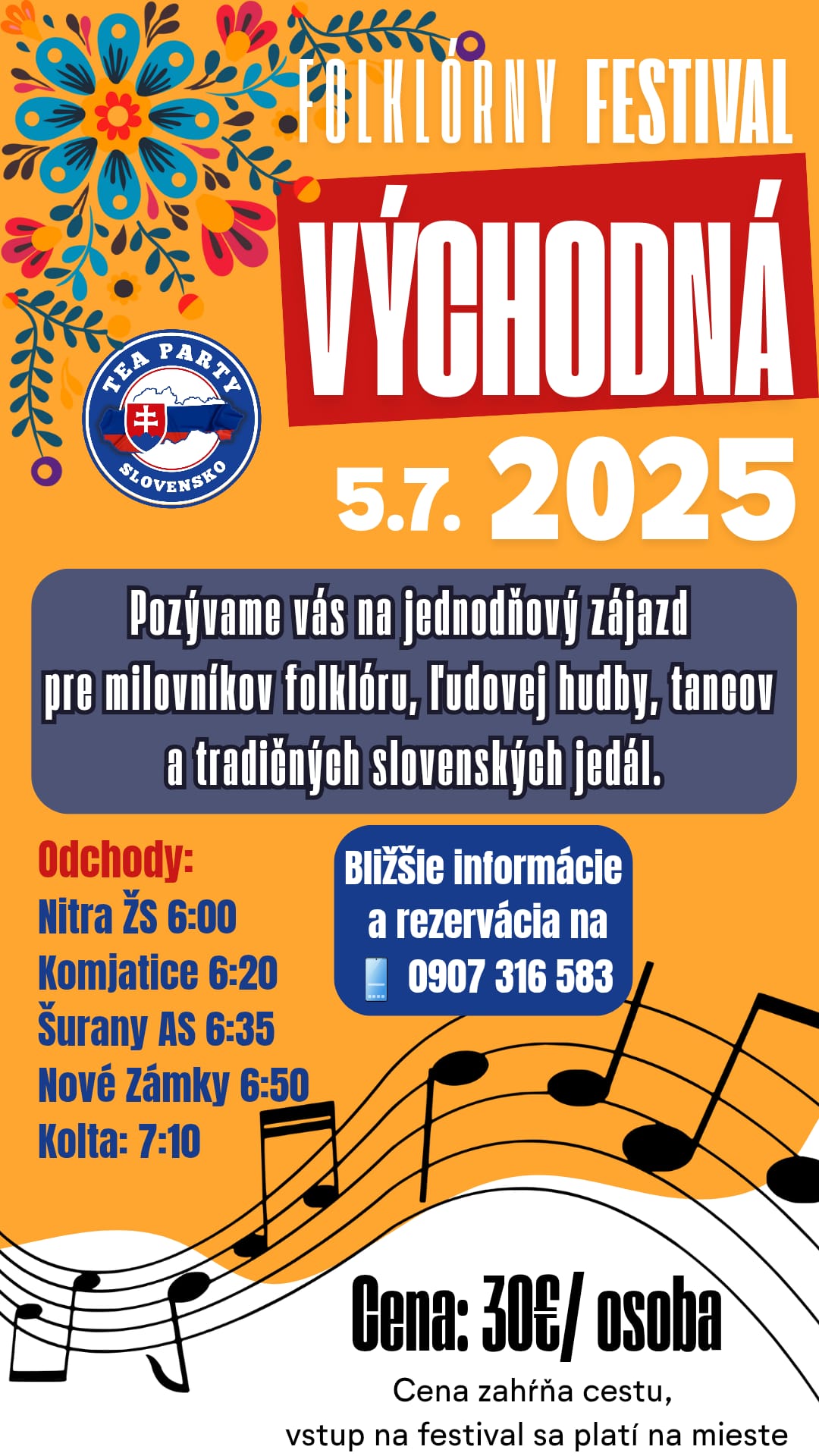Folklórny festival Východná