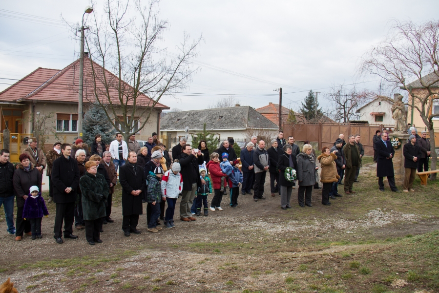 Pamätník na pamiatku padlích vojakov Szt.László Hadosztály - 18. januára 2014